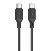 Дата кабель Hoco X90 Cool silicone Type-C to Type-C 60W (1m) Black