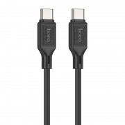 Дата кабель Hoco X90 Cool silicone Type-C to Type-C 60W (1m) Black
