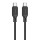 Дата кабель Hoco X90 Cool silicone Type-C to Type-C 60W (1m) Black