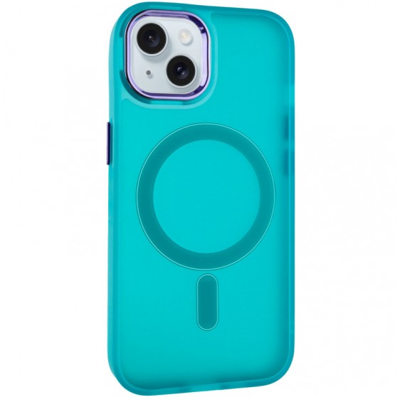 Чехол TPU+PC Lily with MagSafe для Apple iPhone 15 (6.1") Green