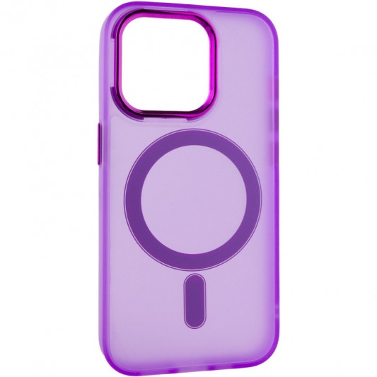 Чохол TPU+PC Lily with MagSafe для Apple iPhone 15 Pro (6.1") Purple - зображення 1 