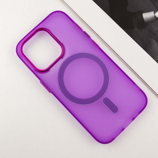 Чохол TPU+PC Lily with MagSafe для Apple iPhone 15 Pro (6.1") Purple - зображення 2 