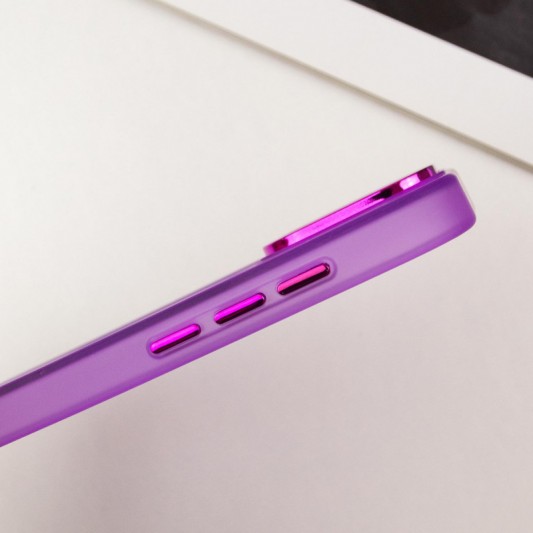 Чохол TPU+PC Lily with MagSafe для Apple iPhone 15 Pro (6.1") Purple - зображення 6 