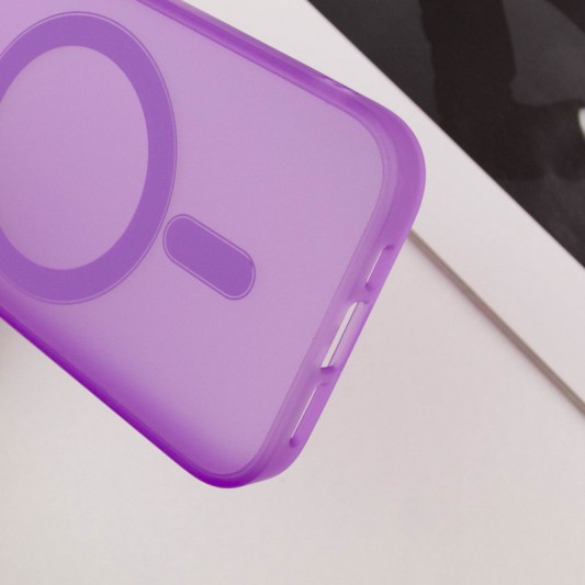 Чохол TPU+PC Lily with MagSafe для Apple iPhone 15 Pro (6.1") Purple - зображення 7 