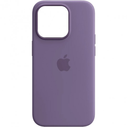 Чохол Silicone case (AAA) full with Magsafe and Animation для Apple iPhone 14 Pro Max (6.7"), Фіолетовий / Iris - зображення 1 