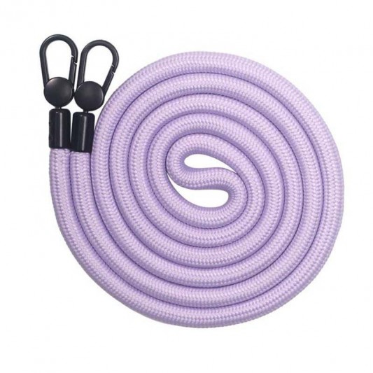 Чохол TPU Transparent with Straps для Apple iPhone 12 Pro Max (6.7") Light Purple - зображення 1 