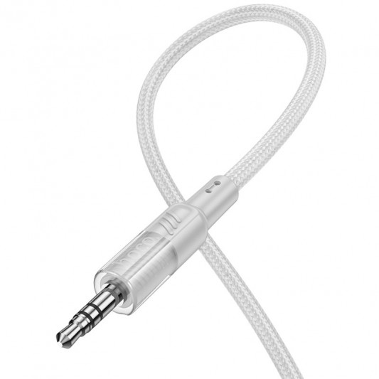 Аудио кабель Aux Hoco UPA27 Spirit transparent (Type-C to AUX 3.5mm) (1.2m), Серый - изображение 3
