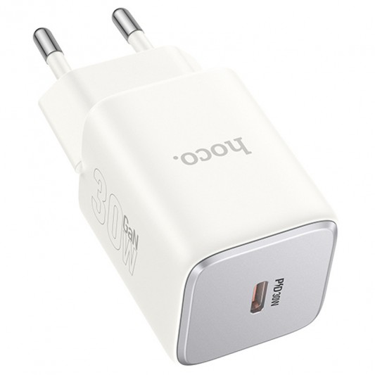 СЗУ Hoco N43 Vista PD30W (1USB-C) Moonlight white - изображение 1