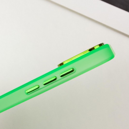 Чохол TPU+PC Lily with MagSafe для Apple iPhone 15 Pro (6.1") Neon Green - зображення 6 