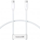 Дата кабель Baseus Superior Series 2 USB4 Full-Function Type-C to Type-C 240W (1m) (P10365200211) Moon White