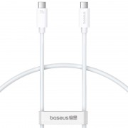 Дата кабель Baseus Superior Series 2 USB4 Full-Function Type-C to Type-C 240W (1m) (P10365200211) Moon White