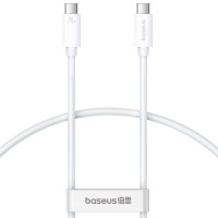 Дата кабель Baseus Superior Series 2 USB4 Full-Function Type-C to Type-C 240W (1m) (P10365200211) Moon White