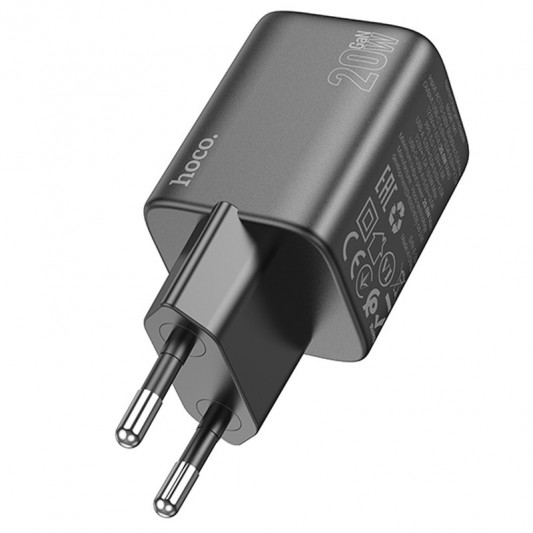 СЗУ Hoco N41 Almighty PD20W+QC3.0 (1USB-A/1C) Black - изображение 3
