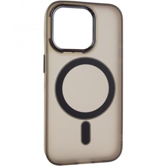Чохол TPU+PC Lily with MagSafe для Apple iPhone 15 Pro (6.1") Dark Gray - зображення 1 