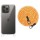 Чохол TPU Transparent with Straps для Apple iPhone 15 Pro (6.1") Orange / White