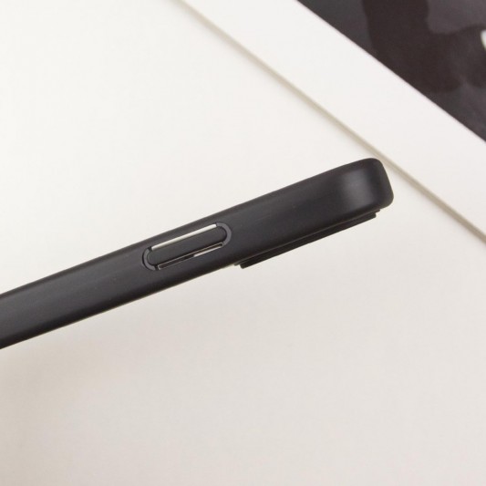 TPU чехол Transparent + Colour 1,5mm для Apple iPhone 15 (6.1") Black - изображение 3