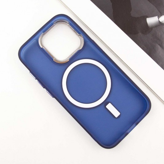 Чехол TPU+PC Lily with MagSafe для Apple iPhone 15 Pro (6.1") Deep Navy - изображение 3