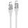Дата кабель Hoco U129 Spirit Transparent Type-C to Type-C 60W (1.2m) Gray