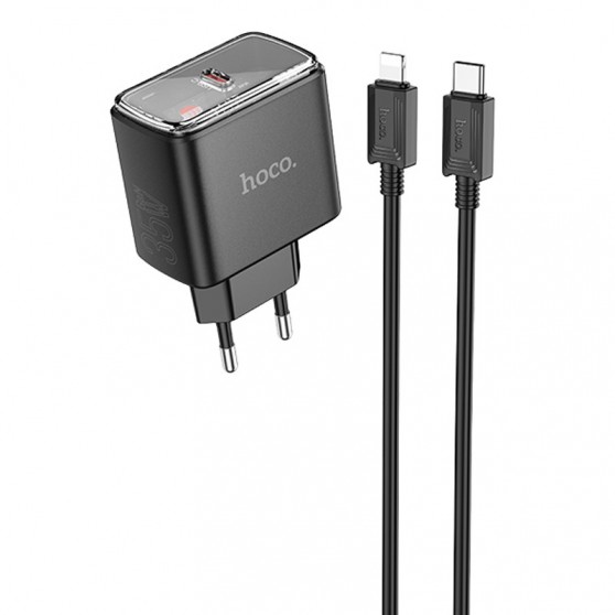 МЗП Hoco CS41A Smart PD35W (1USB-C) + кабель Type-C to Lightning Black