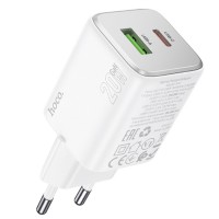 Блок питания Hoco N41 Almighty PD20W+QC3.0 (1USB-A/1C) White