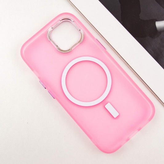 Чехол TPU+PC Lily with MagSafe для Apple iPhone 15 (6.1"), Light Pink - изображение 3