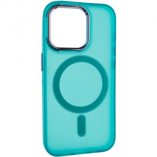 Чохол TPU+PC Lily with MagSafe для Apple iPhone 15 Pro (6.1") Green - зображення 1 