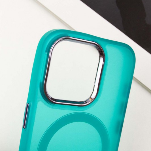 Чохол TPU+PC Lily with MagSafe для Apple iPhone 15 Pro (6.1") Green - зображення 4 