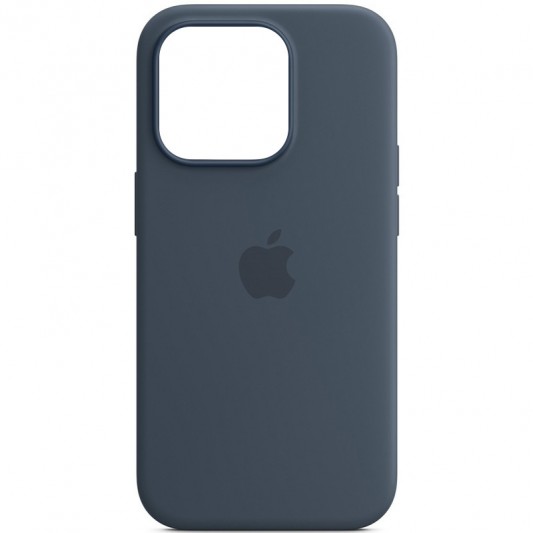 Чохол Silicone case (AAA) full with Magsafe and Animation для Apple iPhone 14 Pro (6.1"), Синій / Storm Blue - зображення 2 