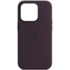 Чехол Silicone case (AAA) full with Magsafe and Animation для Apple iPhone 14 Pro (6.1"), Фиолетовый / Elderberry