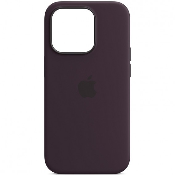 Чехол Silicone case (AAA) full with Magsafe and Animation для Apple iPhone 14 Pro (6.1"), Фиолетовый / Elderberry