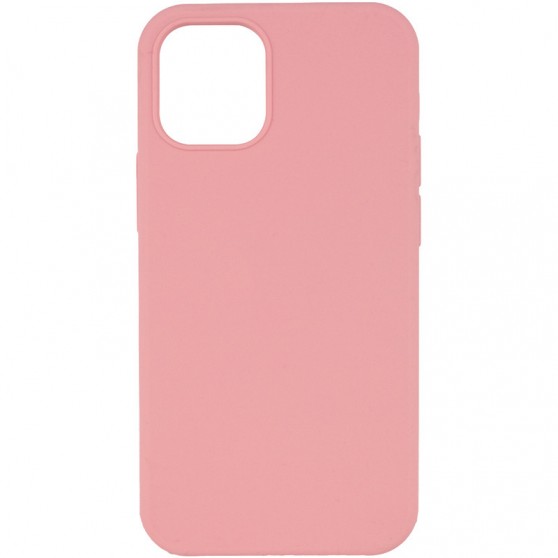 Чехол Silicone Case Full Protective (AA) NO LOGO для Apple iPhone 12 Pro / 12 (6.1") Розовый / Pink