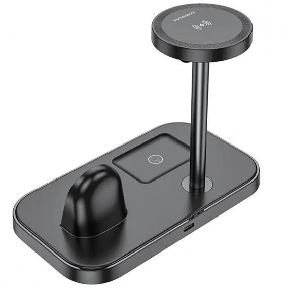 Бездротова зарядка BOROFONE BQ29 Feliz 3in1, Black