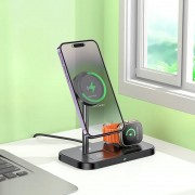 Бездротова зарядка BOROFONE BQ29 Feliz 3in1, Black