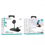Бездротова зарядка BOROFONE BQ29 Feliz 3in1, Black