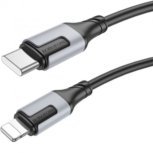 Дата кабель Borofone BX101 Creator 27W Type-C to Lightning (1m) Black - зображення 1 