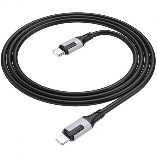 Дата кабель Borofone BX101 Creator 27W Type-C to Lightning (1m) Black - зображення 3 