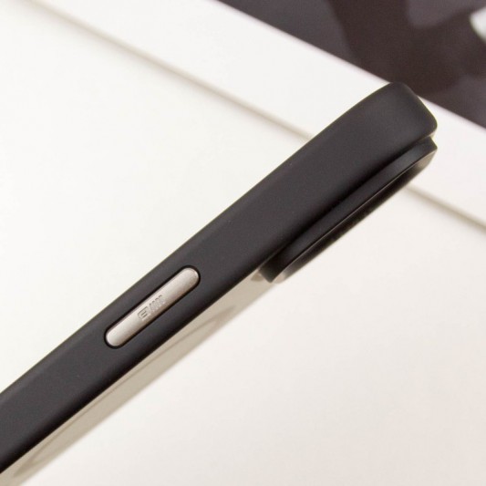 TPU+PC чехол Blueo Skin Friendly Frosted with MagSafe для Apple iPhone 15 (6.1") Черный - изображение 5