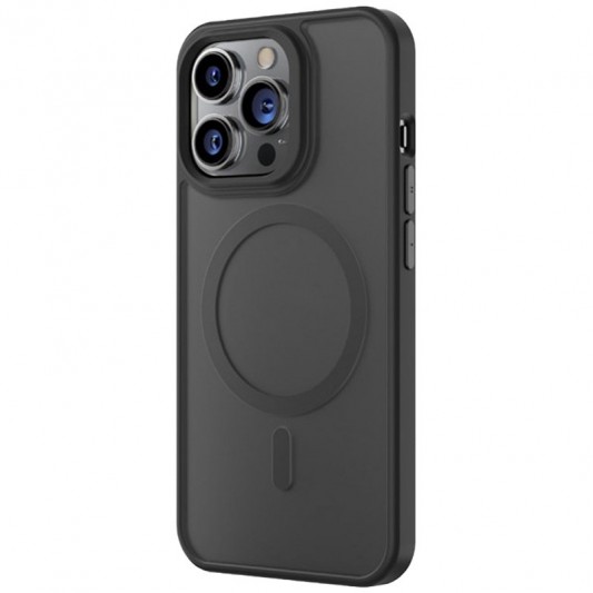 TPU+PC чехол Blueo Skin Friendly Frosted with MagSafe для Apple iPhone 15 Pro (6.1") Черный - изображение 3