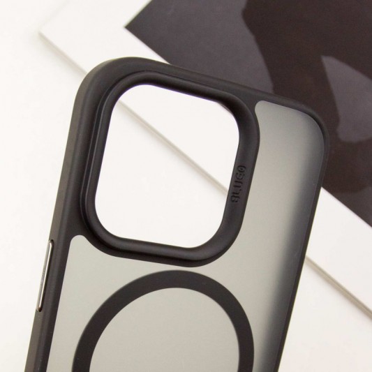 TPU+PC чехол Blueo Skin Friendly Frosted with MagSafe для Apple iPhone 15 Pro (6.1") Черный - изображение 6