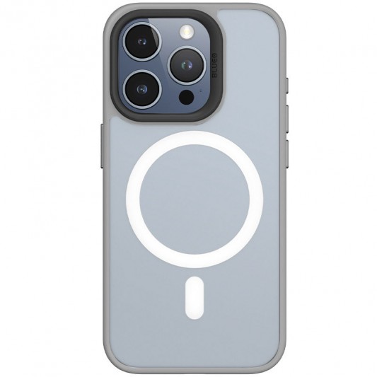 TPU+PC чехол Blueo Skin Friendly Frosted with MagSafe для Apple iPhone 15 Pro Max (6.7") Серый