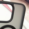 TPU+PC чохол Metal Buttons with MagSafe Colorful HQ Ring для iPhone 14 Pro, Black
