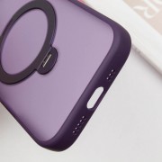 TPU+PC чехол Metal Buttons with MagSafe Colorful HQ Ring для Apple iPhone 14 Pro (6.1"), Purple