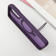 TPU+PC чехол Metal Buttons with MagSafe Colorful HQ Ring для Apple iPhone 14 Pro Max (6.7"), Purple