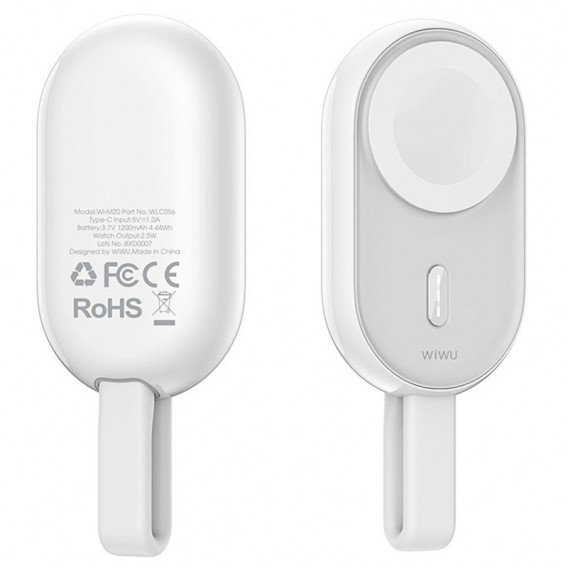 Портативний ЗП Power Bank WIWU Wi-M20 Apple Watch 1200 mAh, White