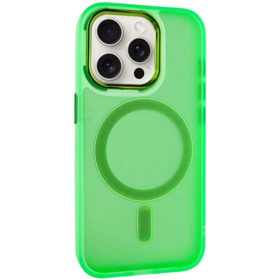 Чохол TPU+PC Lily with MagSafe для Apple iPhone 12 Pro / 12 (6.1") Neon Green