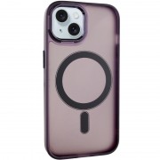 Чохол TPU+PC Lily with MagSafe для Apple iPhone 13 (6.1") Dark Purple