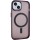 Чохол TPU+PC Lily with MagSafe для Apple iPhone 13 (6.1") Dark Purple