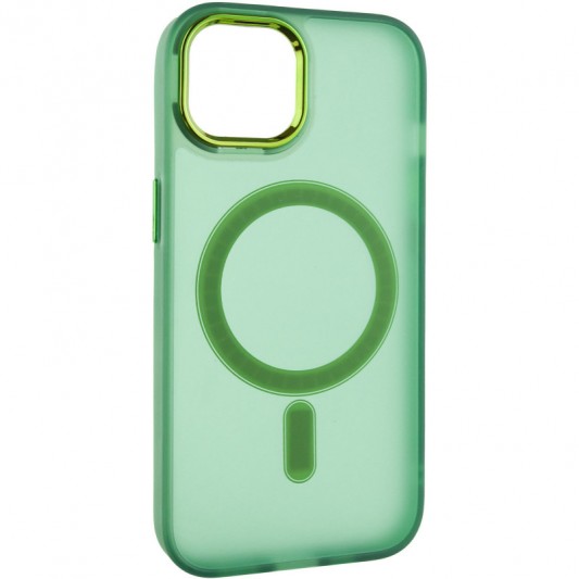 Чохол TPU+PC Lily with MagSafe для Apple iPhone 13 (6.1") Army Green - зображення 1 
