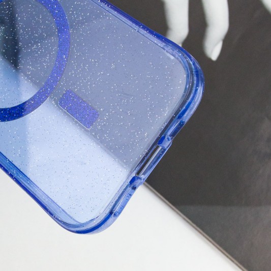 Чохол TPU Radiance with MagSafe для Apple iPhone 14 (6.1") Blue - зображення 4 