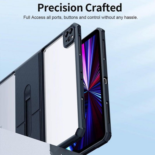 TPU+PC чохол Xundd Stand c посиленими кутами для Apple iPad Pro 13" (2024) Чорний - зображення 5 